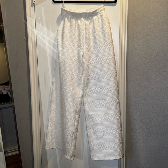 Commense Textured Wide-Leg Pants with Elastic Waist NWT - Picture 4 of 8